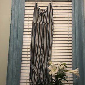 STRIPPED SIZE L JUMPSUIT